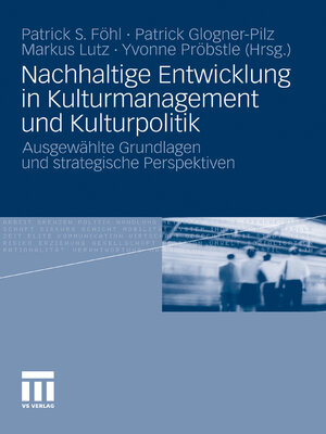 cover image of Nachhaltige Entwicklung in Kulturmanagement und Kulturpolitik